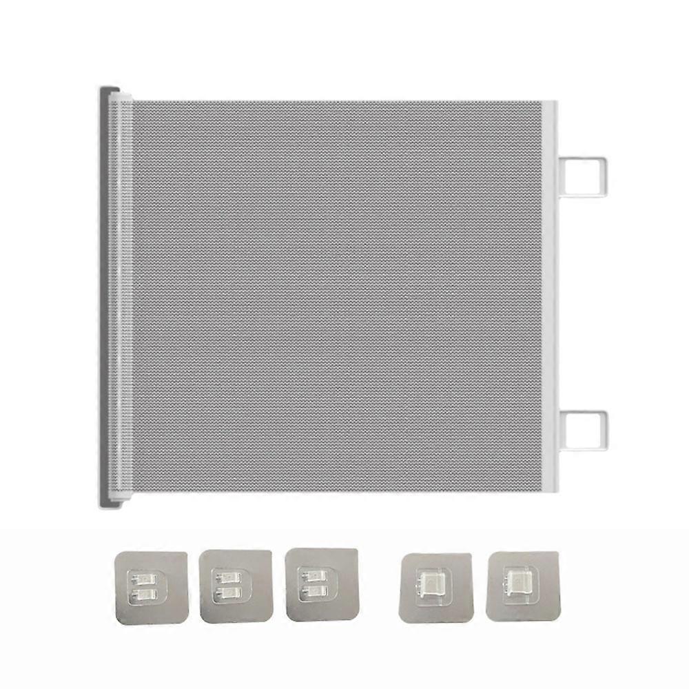 Adjustable Pet Mesh Isolation Net Anti-Escape Easy Install Dog Safety Fence Reinforced Double Lock Retractable Pet Gate Indoor