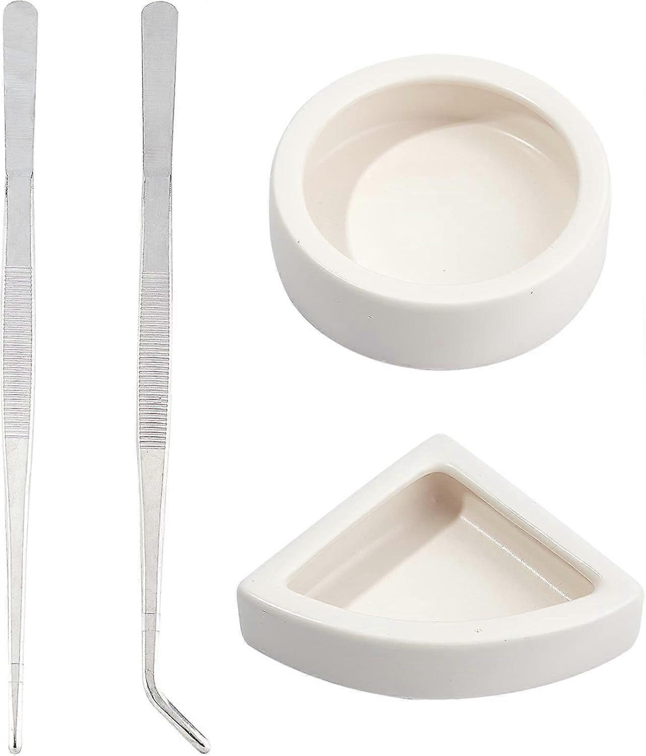 Reptile Feeder Bowl Reptile Feeder Dish Reptile Feeder Dish Black Escape Proof Worm Dish Reptile Bowl Mealworm Feeder Dish Ceramic Bowl with Feeding T