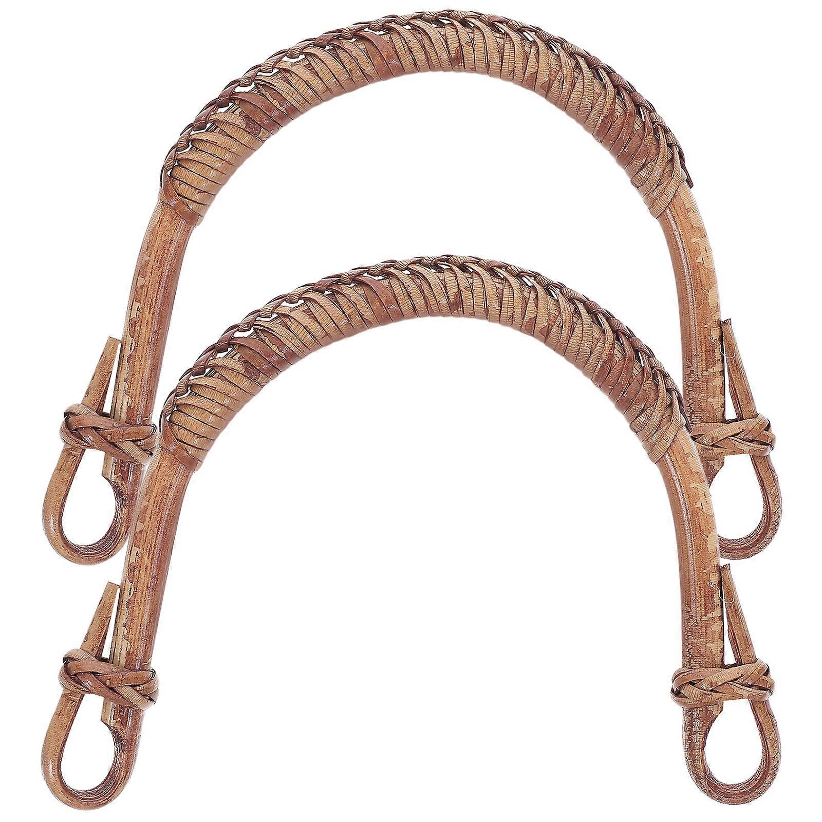 Anti-Scald Teapot Handle for Ceramic Teapot Replacement Handle 2Pcs Bamboo