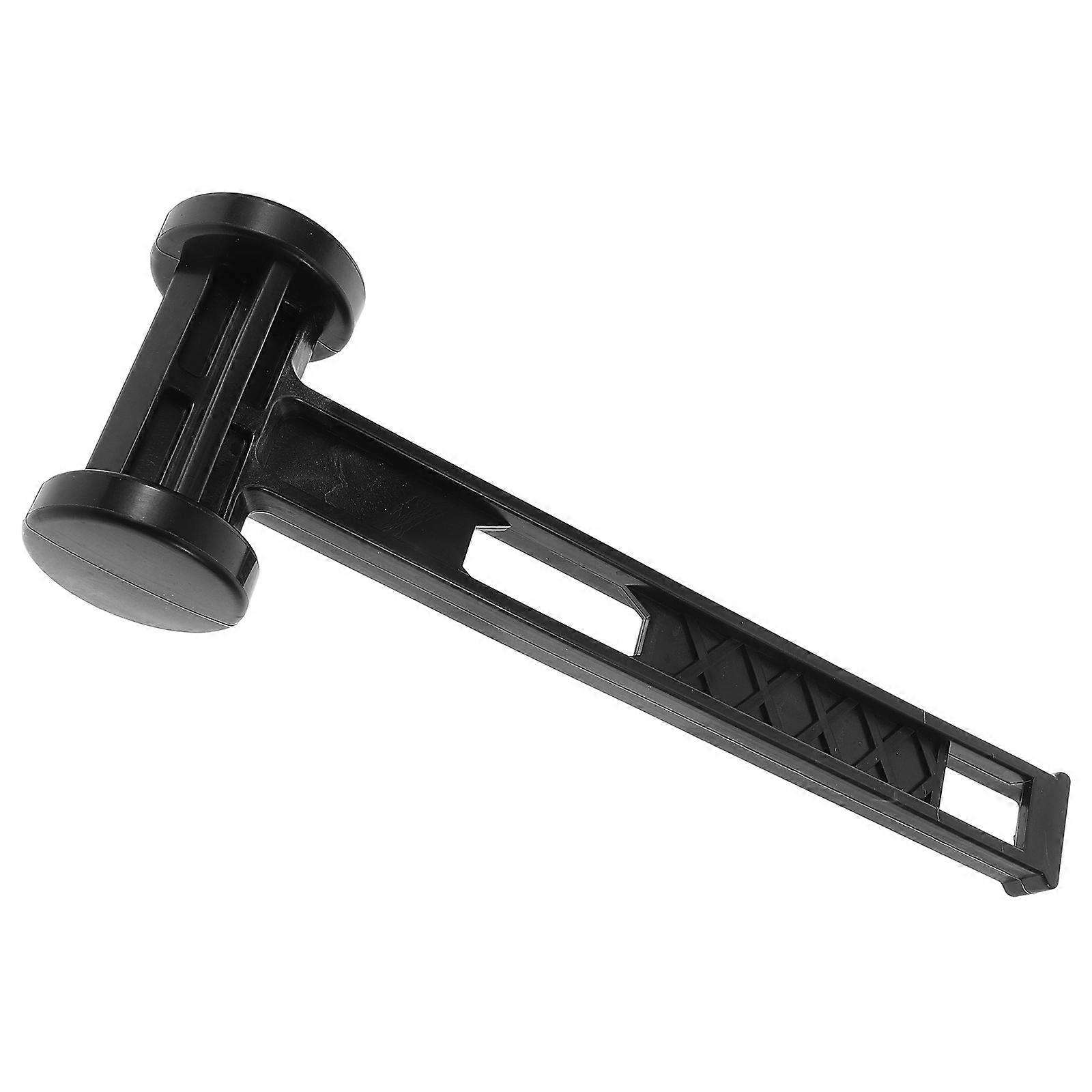 Survival Camping Mallet Lightweight Plastic Hammer for Home Use Black Multifunctional Tool