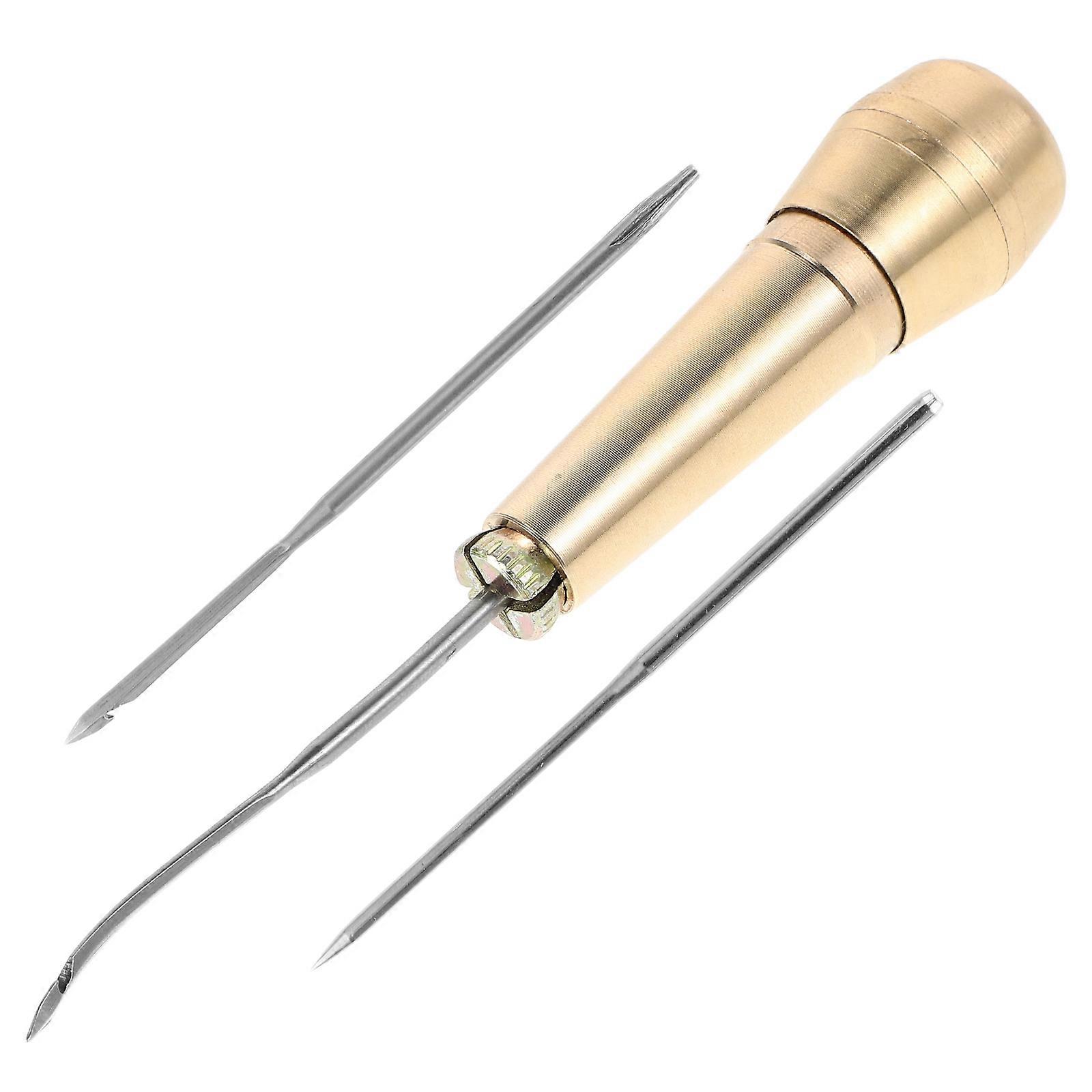 Durable Copper Sewing Awl for Efficient Shoe Repair 1Set