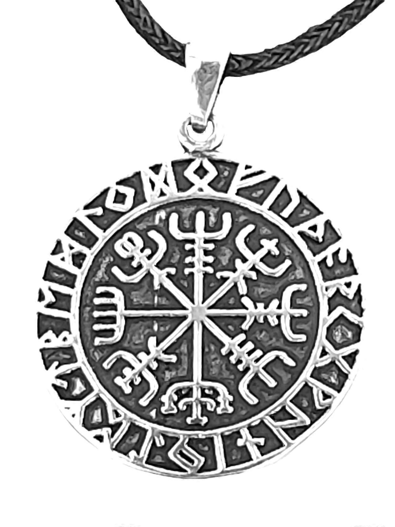 Wikinger Kompass 218 Mit Korbkette - Silber