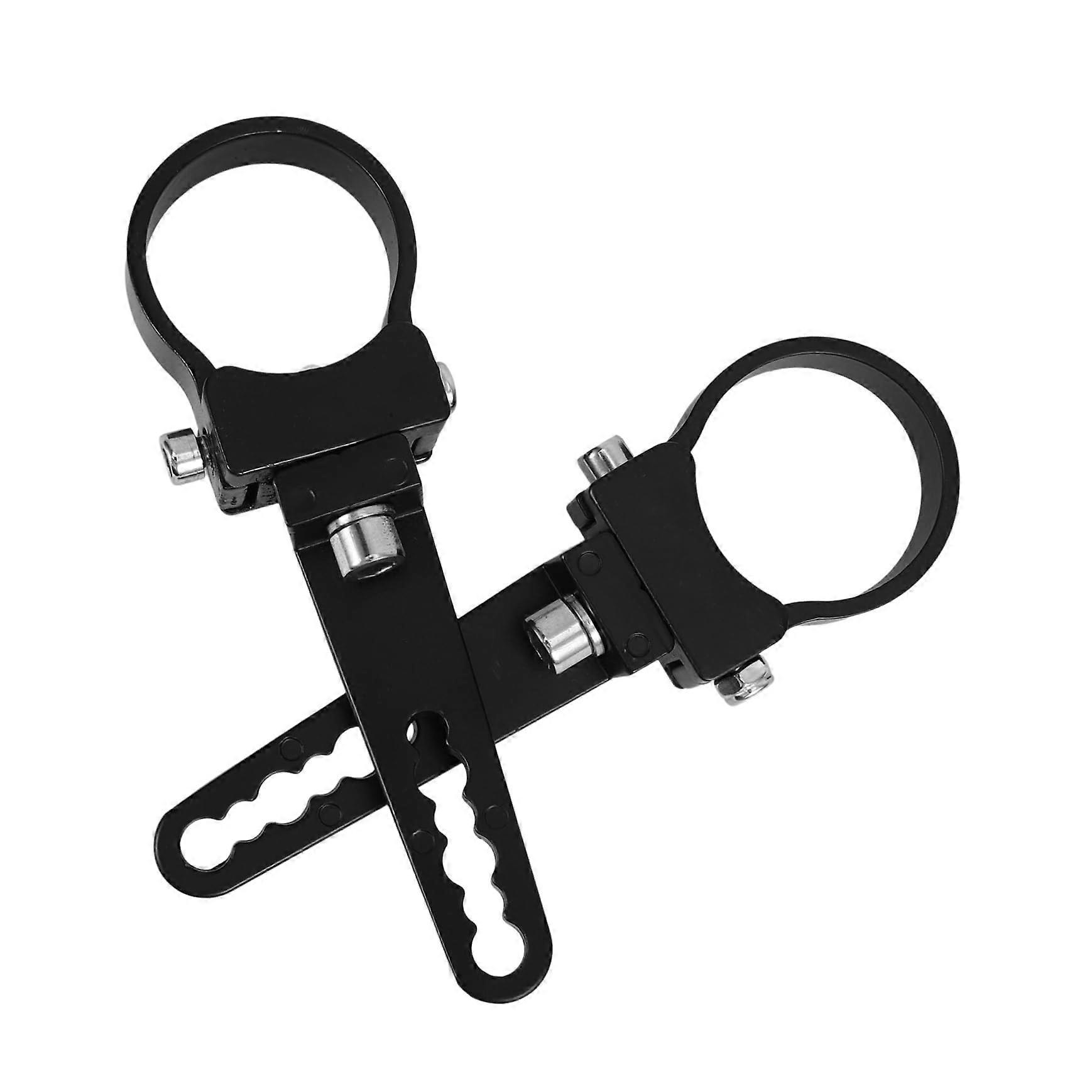 2Pcs Aluminum Motorcycle Fog Light Bracket AntiShake Headlight Mount Holder Universal Durable