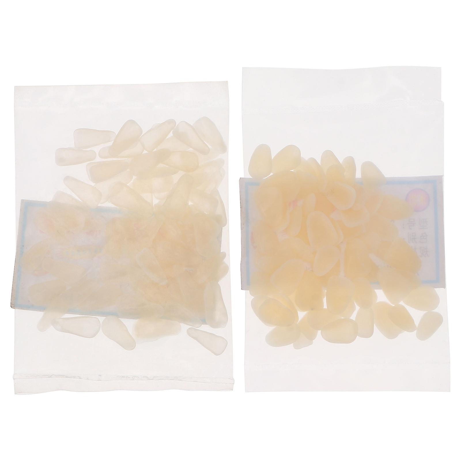 100PCS Temporary Tooth Repair Moldable Fake Teeth Practical Dental Accessory