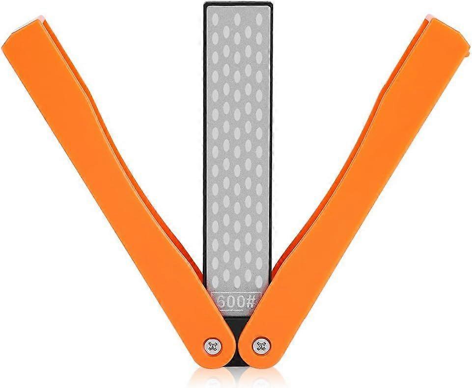 400/600 Grit Knife Sharpener, Folding Double-sided Diamond Sharpening Stone Tool For Outdoor Camping