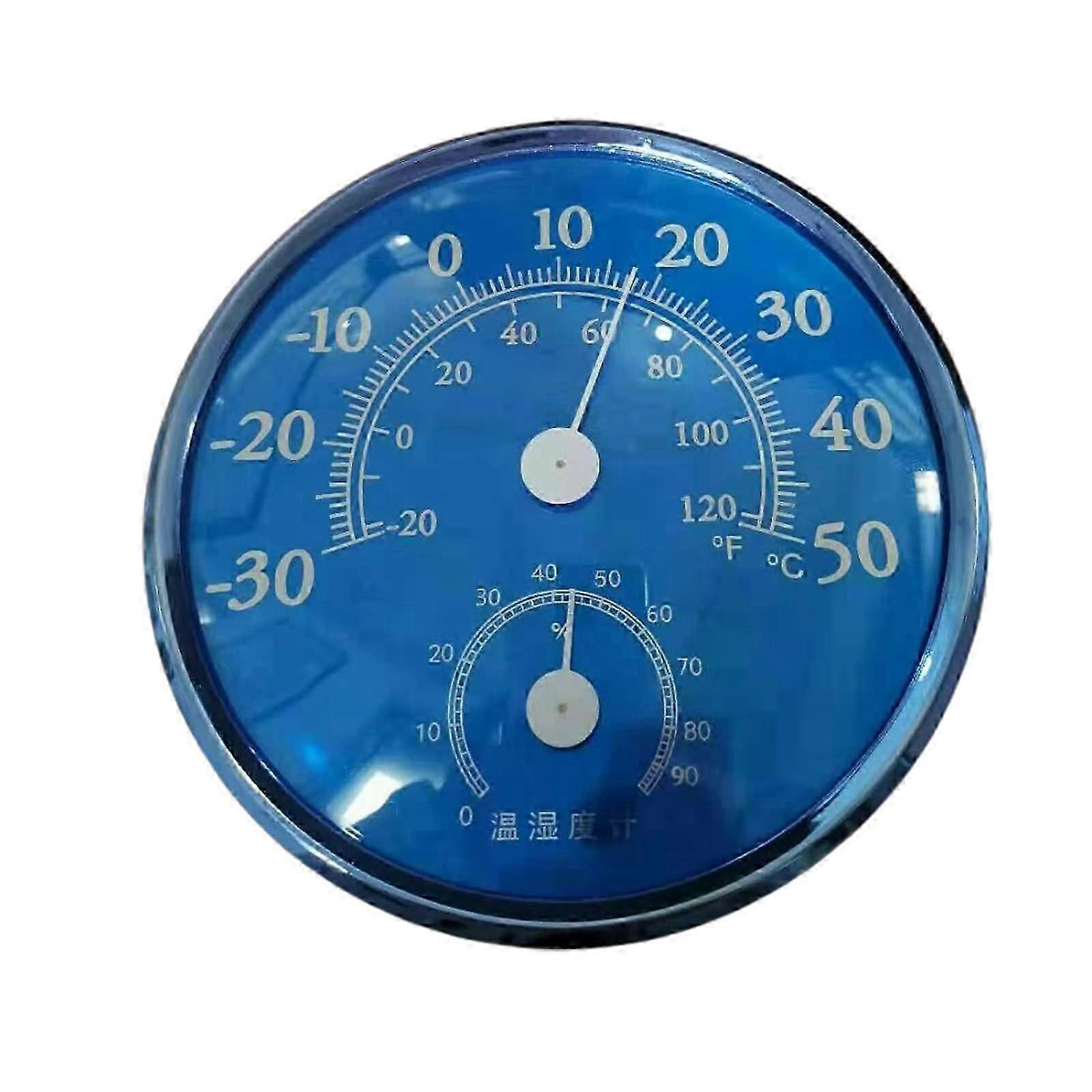 Dial Indoor Temperature Humidity Meter Table Mount Analog Thermometer Hygrometer With Bracket Hanging Hole