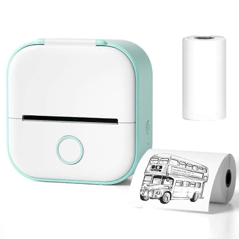 Portable Photo Printer with Fast Bluetooth, Inkless Pocket Thermal Printer for DIY Scrapbook Green