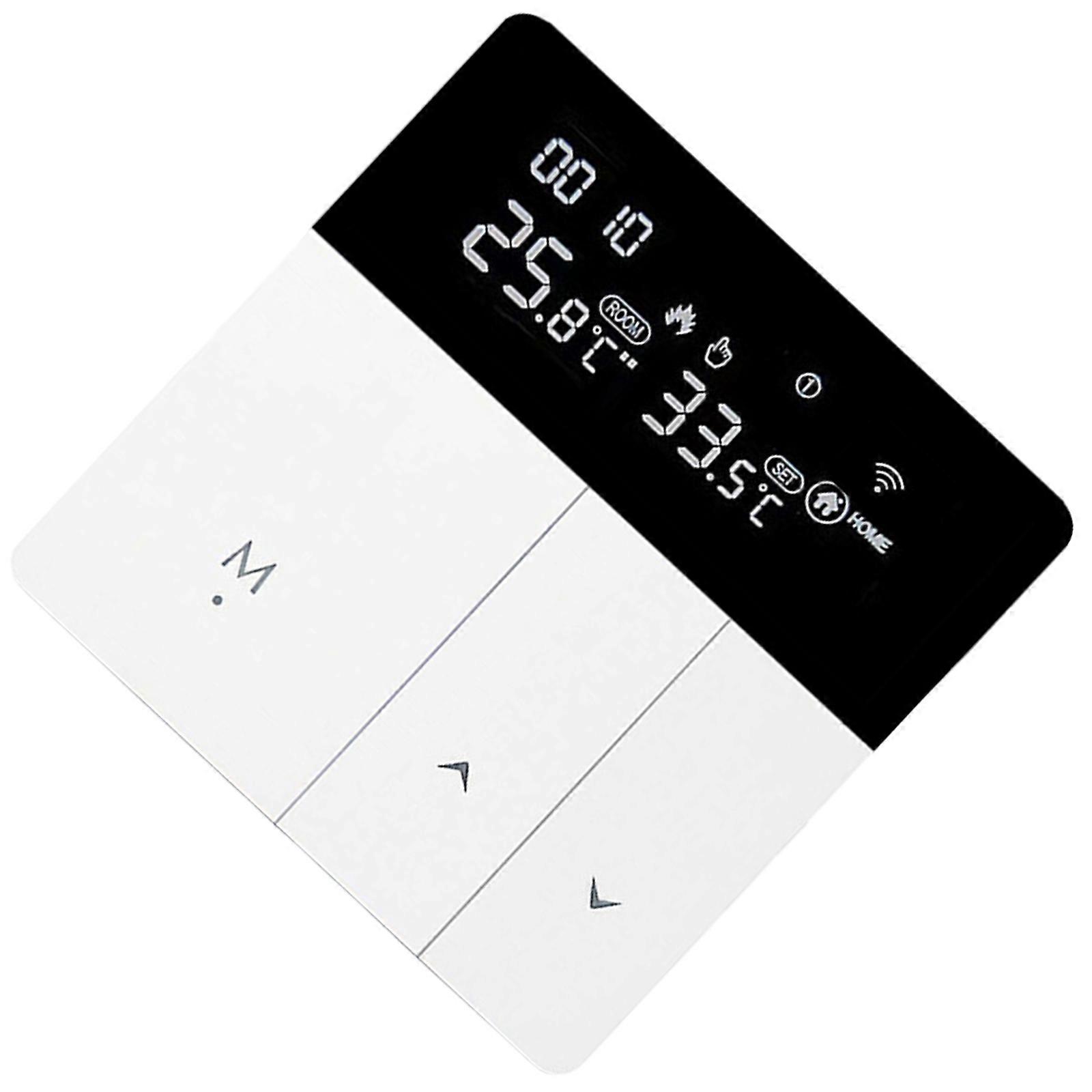 Advanced Thermostat Touchscreens Controller ABS Temperature Controller for Efficient Electric Water Gas Boiler Heating  White