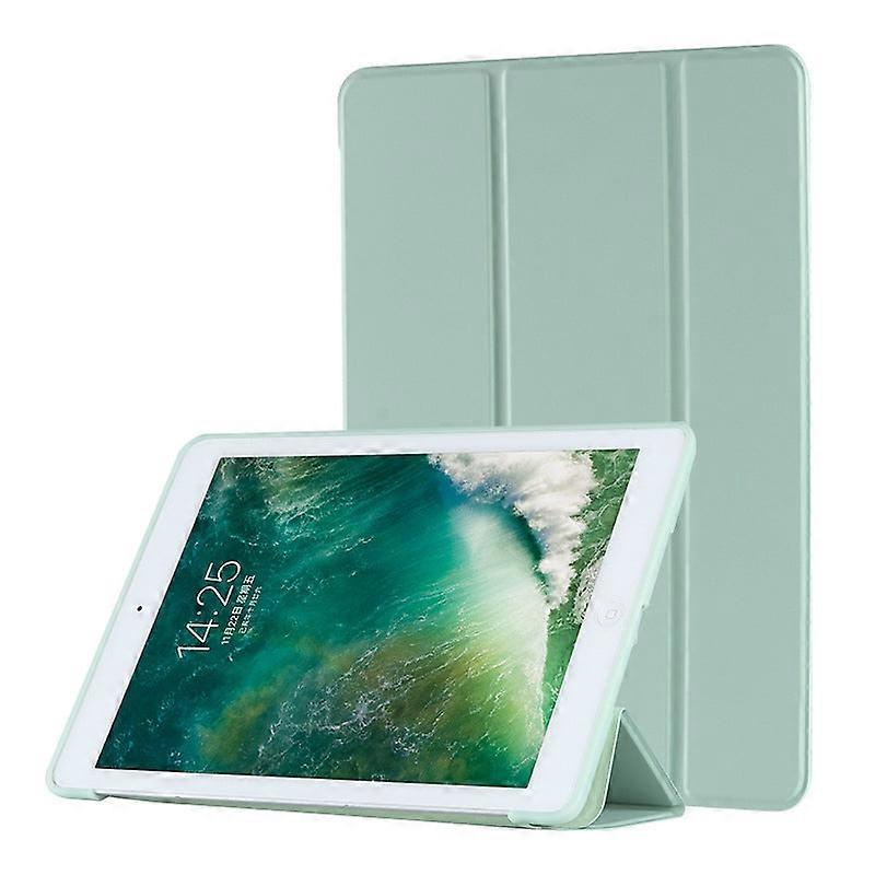 Stylish Case For Ipad 2/3/4 4-fold Matcha Green Soft Silicone Texture Leather