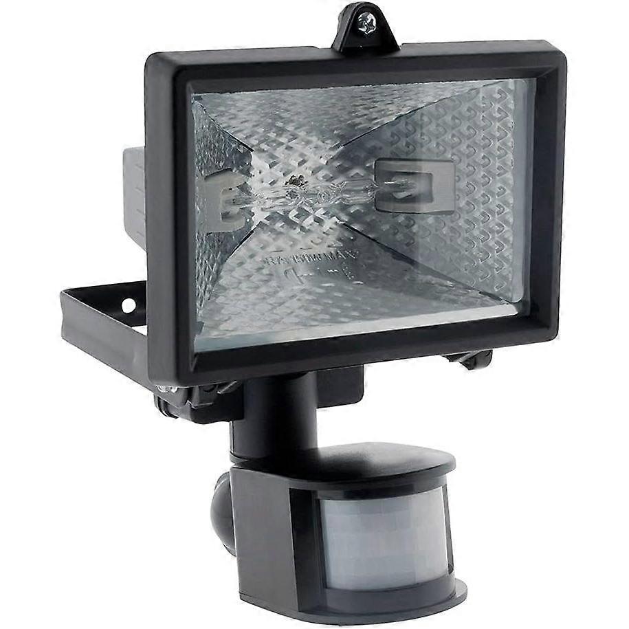 Halogen projectorBlack with sensor - IP44 CE-17842
