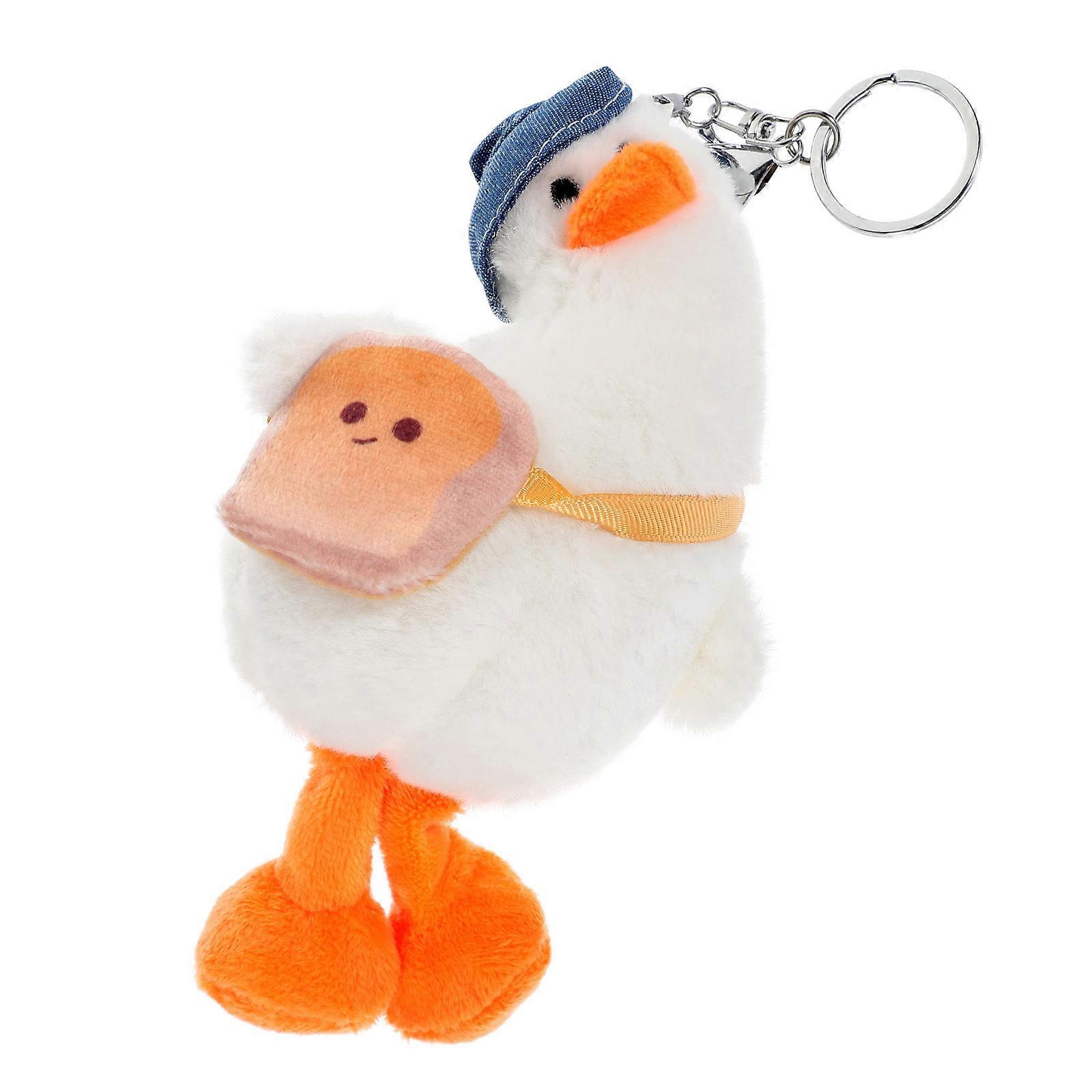 Ducks Keychain Cute Plush Duck Hanging Design Home Use 1Set