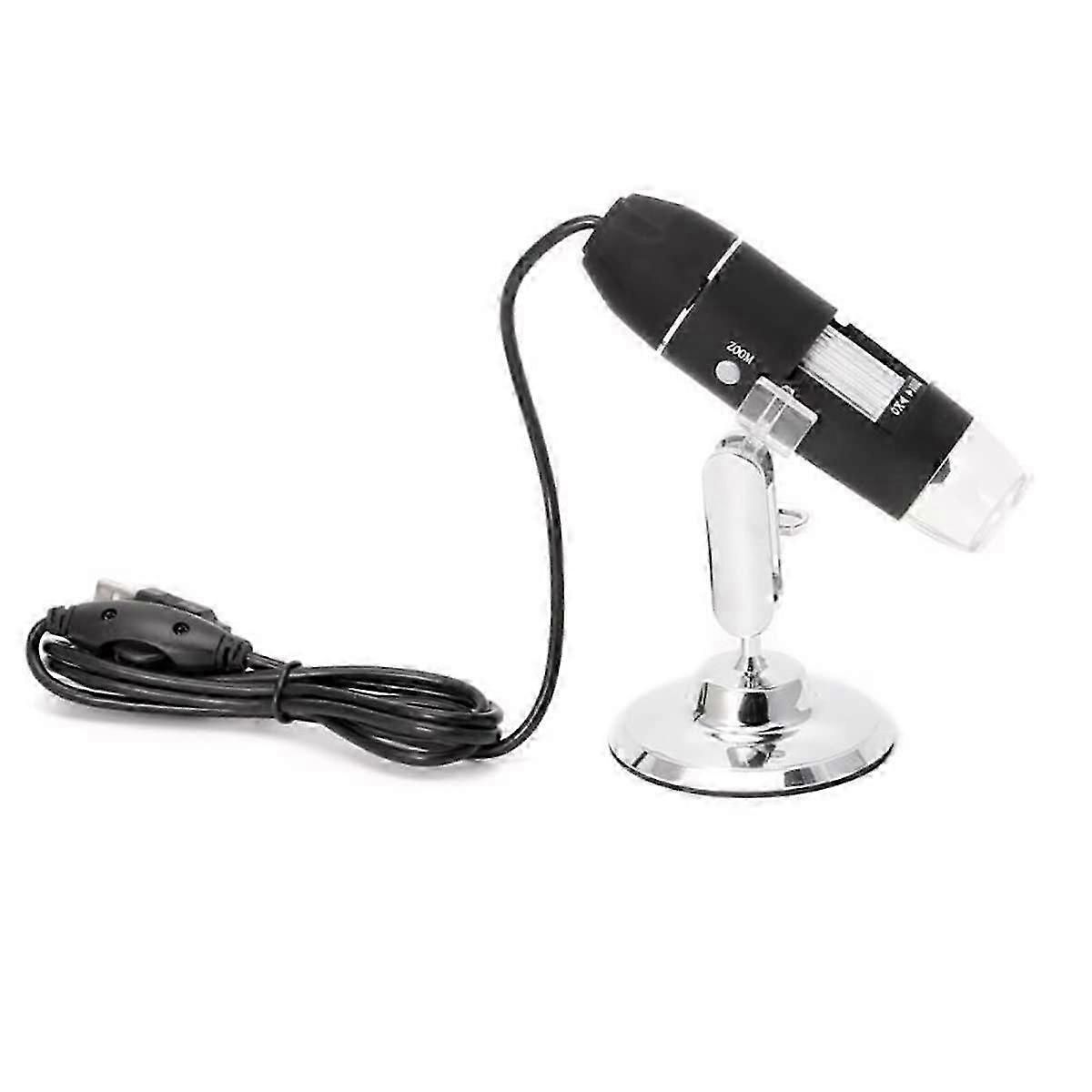 Microscope Kit 1600X USB Digital Microscope Camer 8LED Magnifier with Metal Stand Microscope Lens Adapters 2025