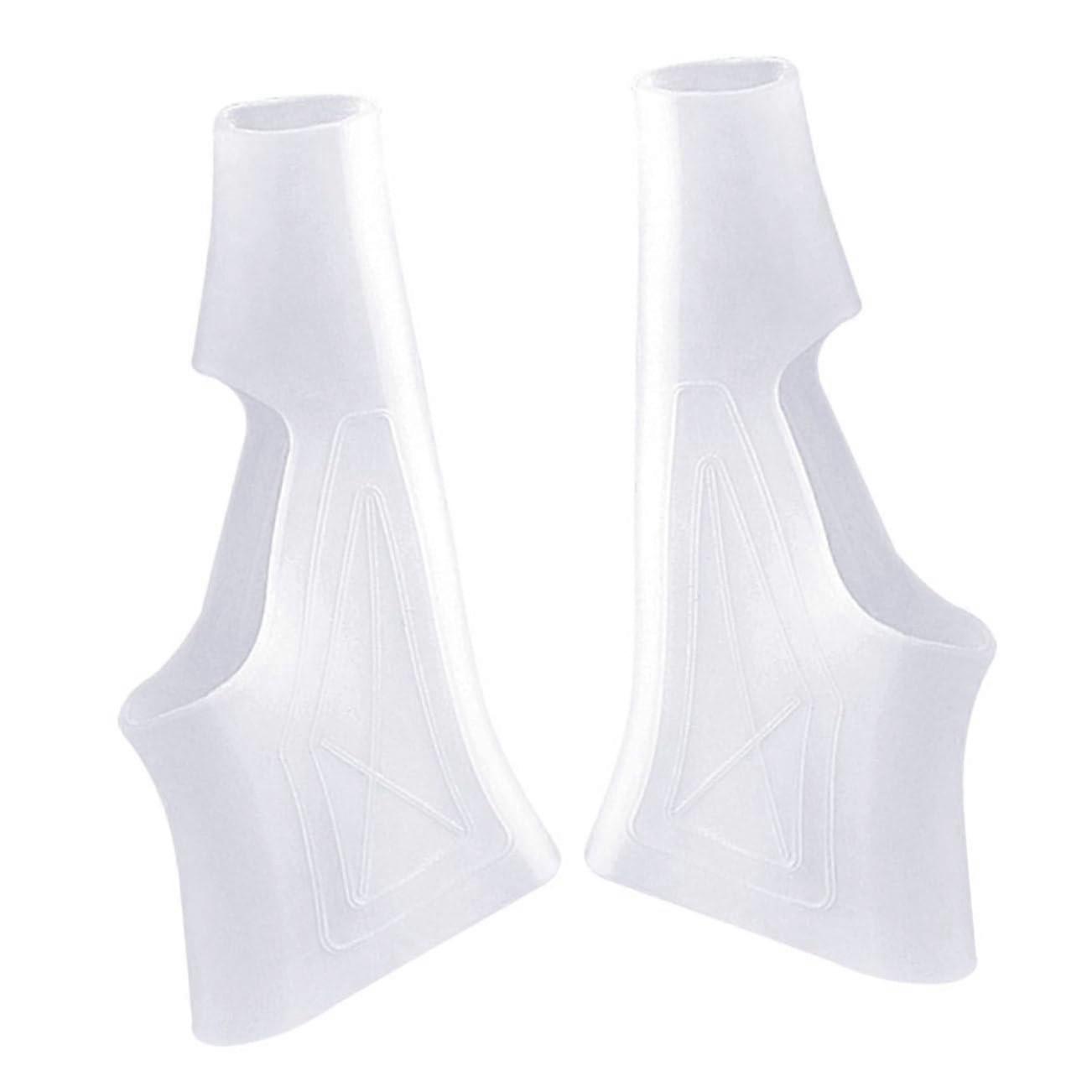 Gel Toe Separators Bunion Corrector Sleeve with Breathable Stretch Fabric Foot Protector White