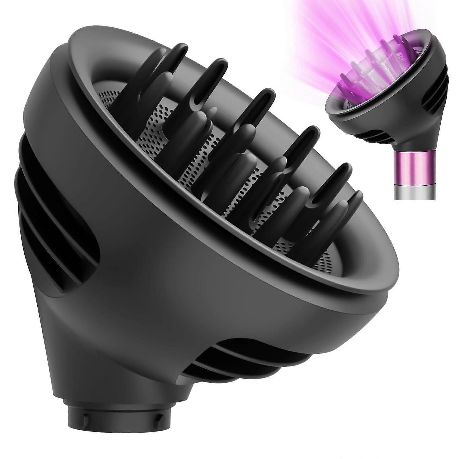 Diffuser Attachment with Dual Airflow Modes for Quick Curl Definition and Frizz Control for Dyson Airwrap