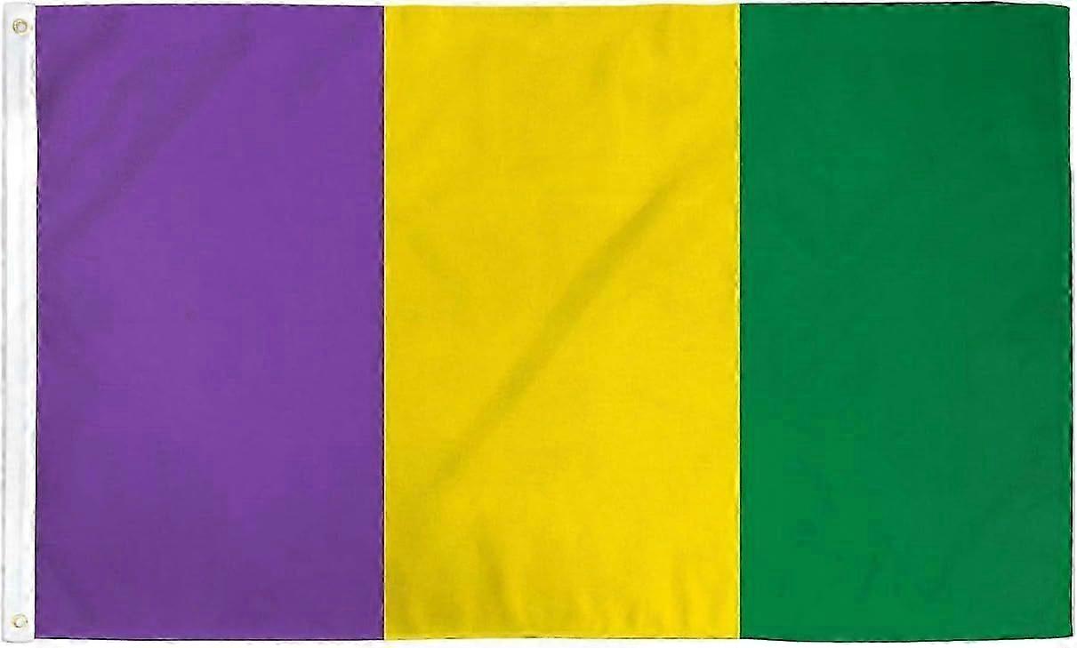 Mardi Gras Plain Flag Qi 0180