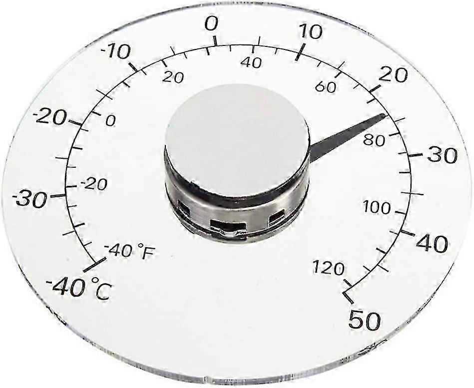 Waterproof Outdoor Thermometer for Window, Transparent Self-Adhesive Installation