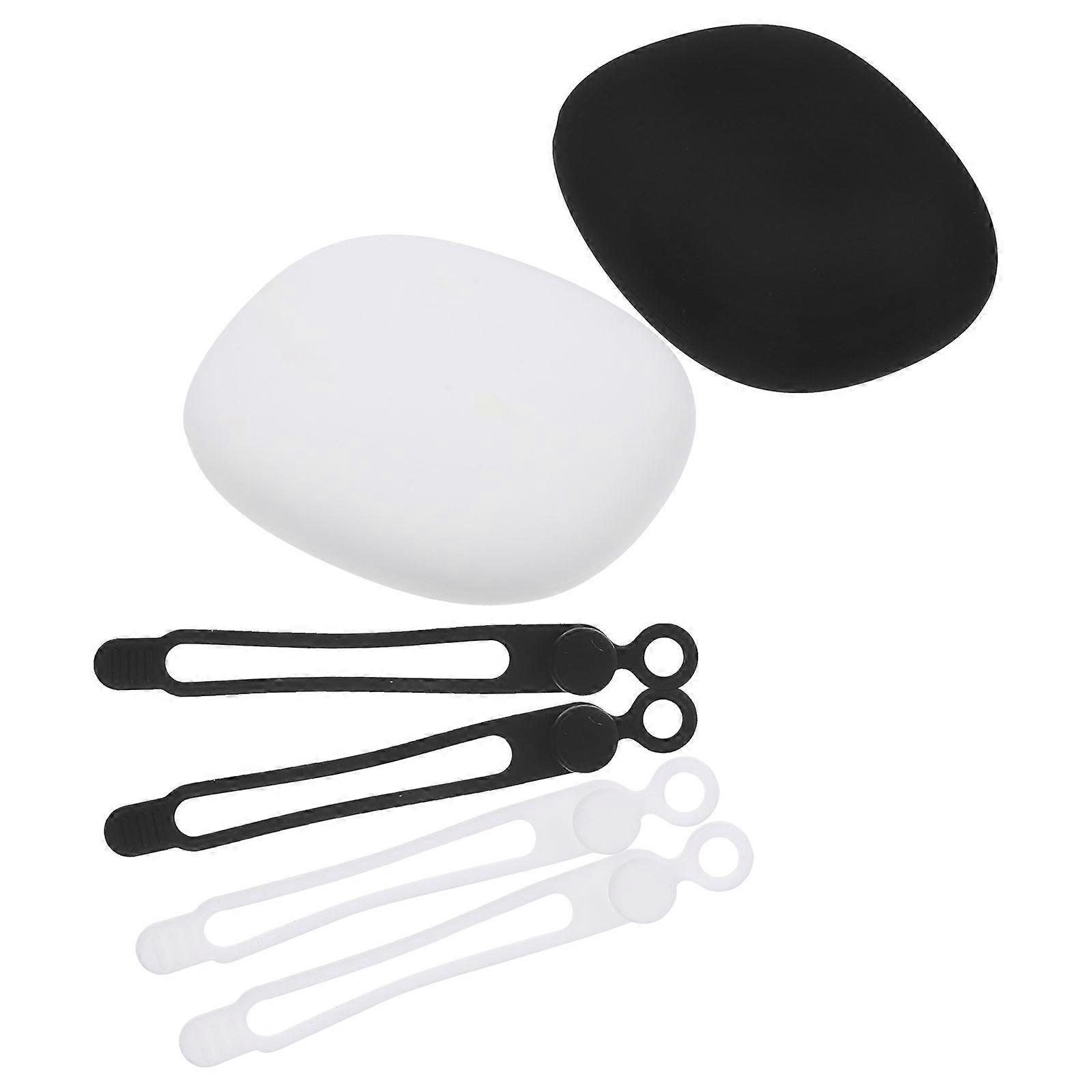 Earphone Bag Silicone Small Organizer for Storage Use 3Sets with Cable Ties