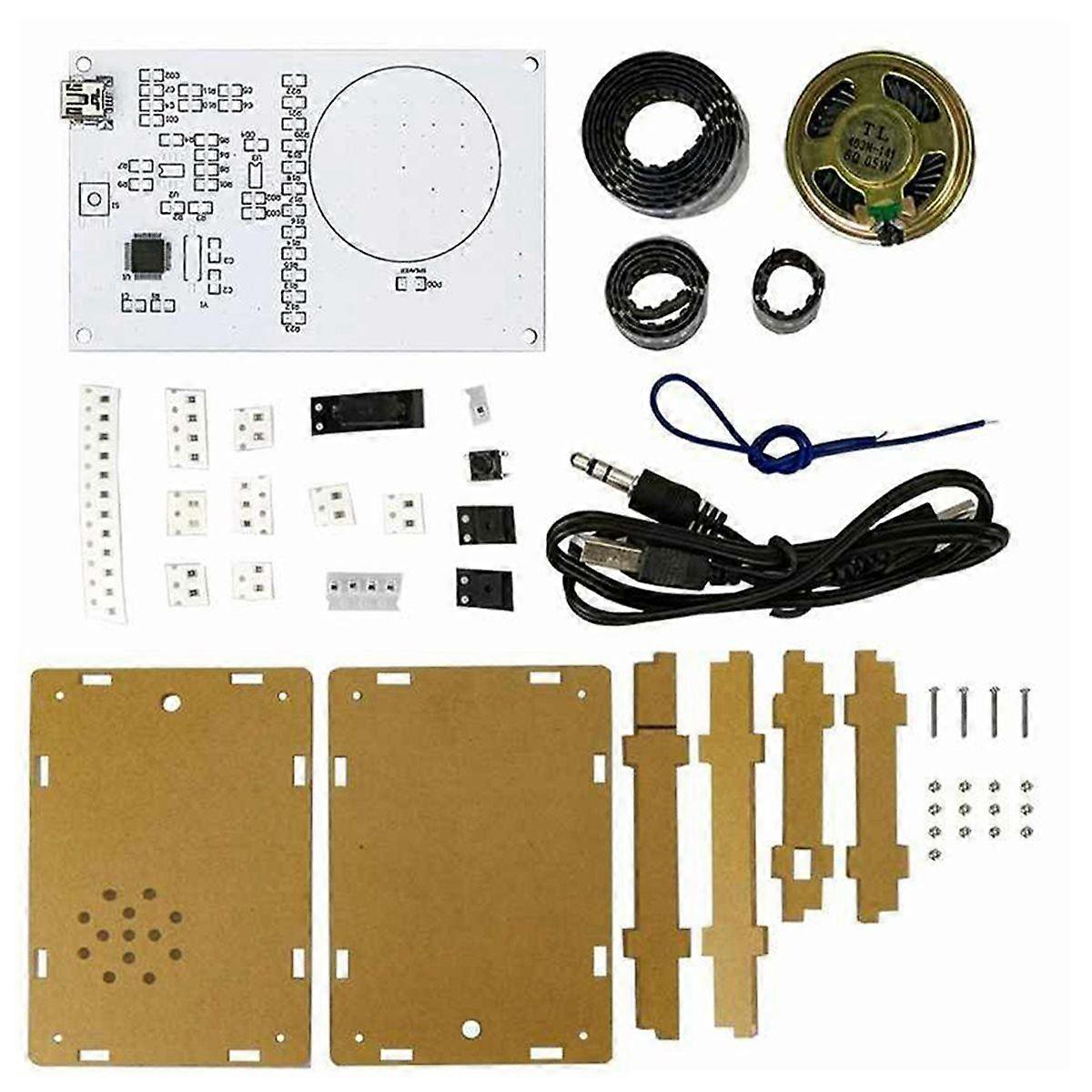DIY LED Sound Control Sheet Music Sound Display Electronic Kit 51 Microcontroller with Shell DIY Sol