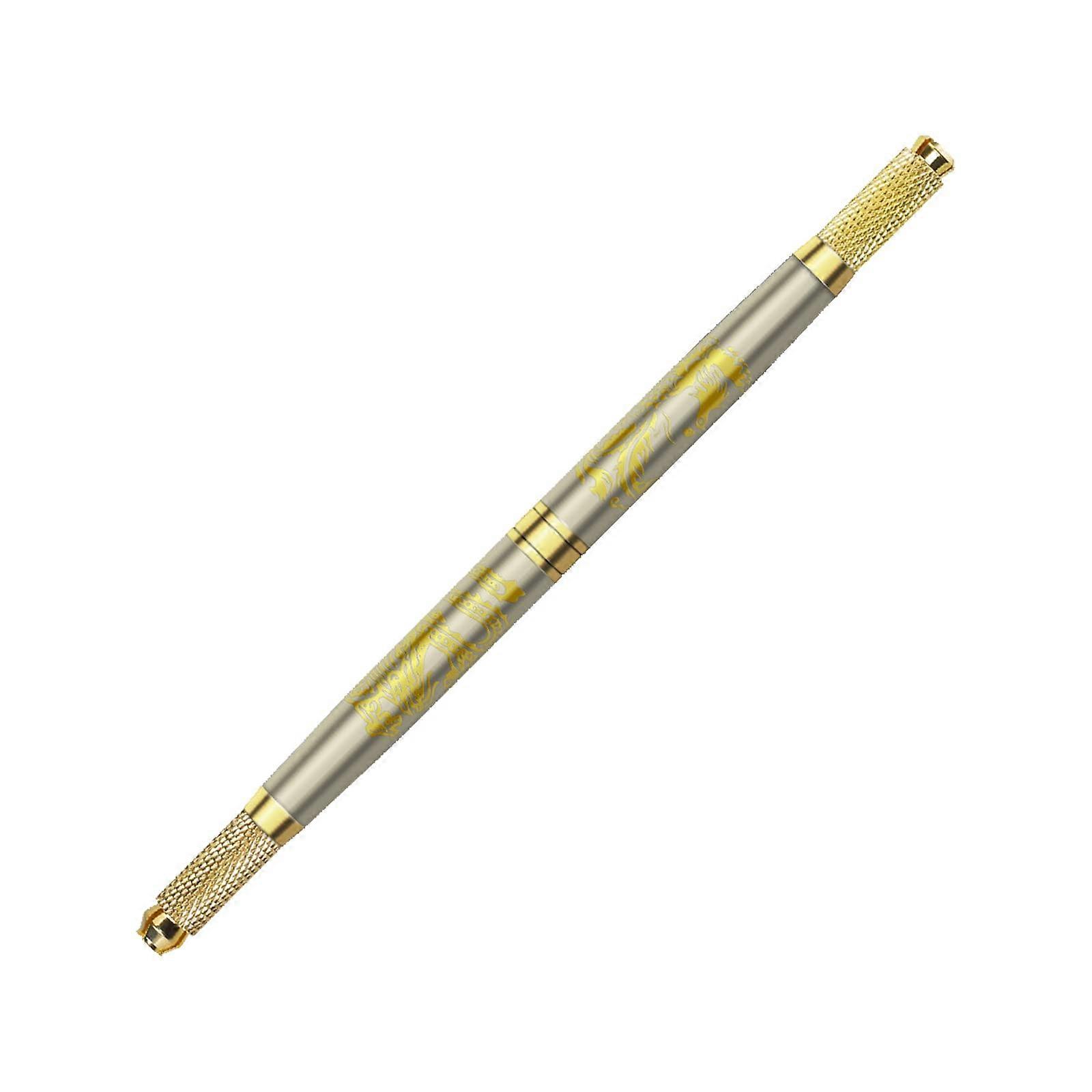 Microblading Pen Double Head Eyebrow Tattoo Pen for SemiPermanent Makeup with Precise Stroke Control