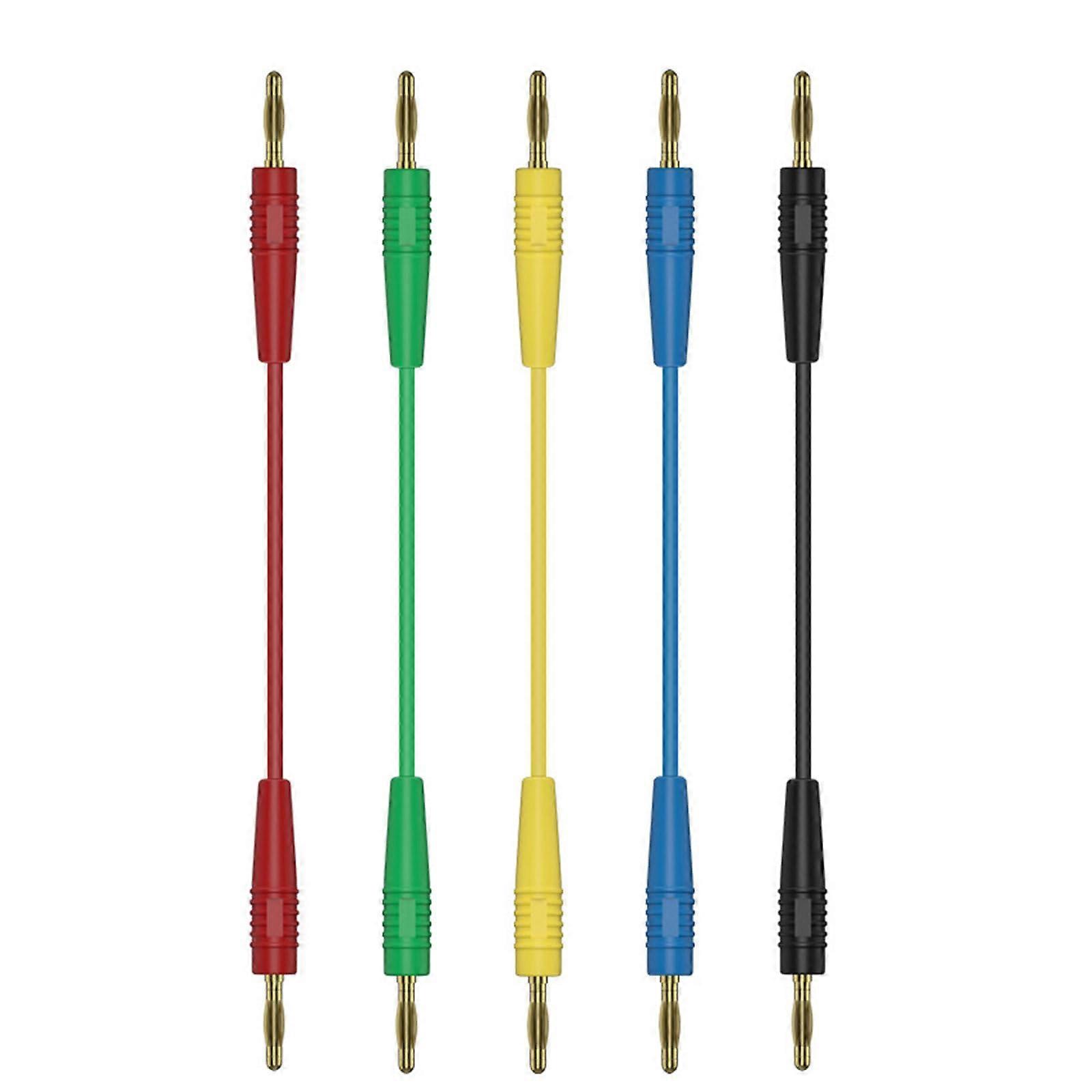 Banana Plug Test Leads 2mm Connector Cables Flexible PVC Insulation for Electronics Projects