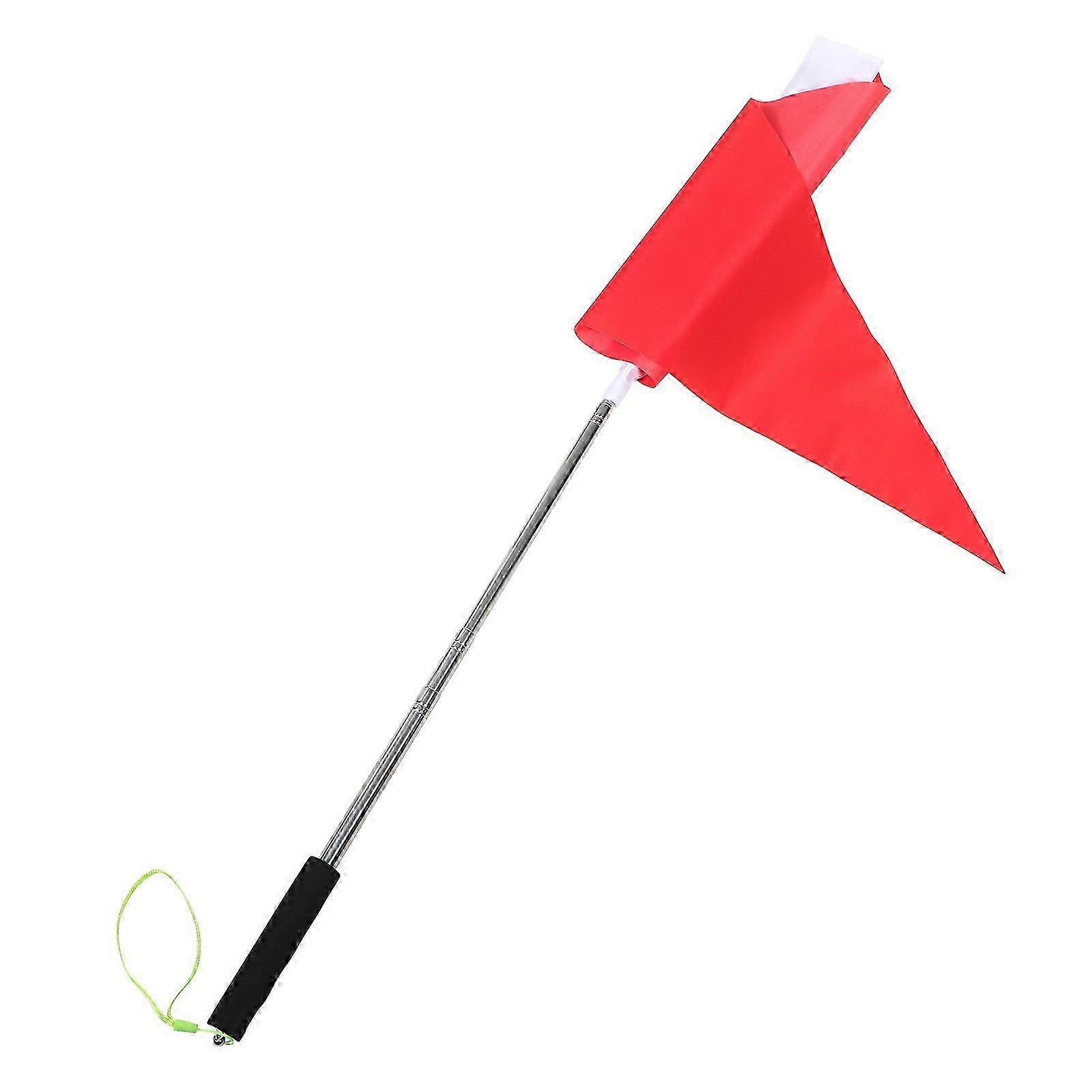 Triangle Banner Flags Tour Guide Equipment For Group Tours Adjustable Length Polyester 1Set