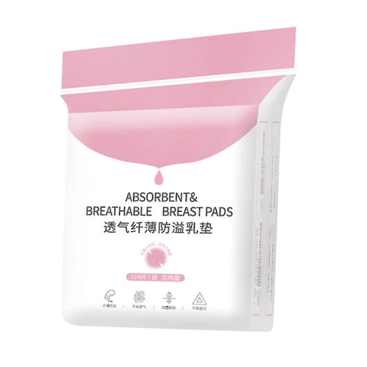 100pcs Disposable Breastfeeding Pads LeakProof Thin Breathable Nursing Pads for Moms