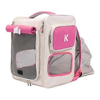 Large Capacity Pet Carrier Backpack with Soft Comfortable Interior for Outdoor Travel Trips