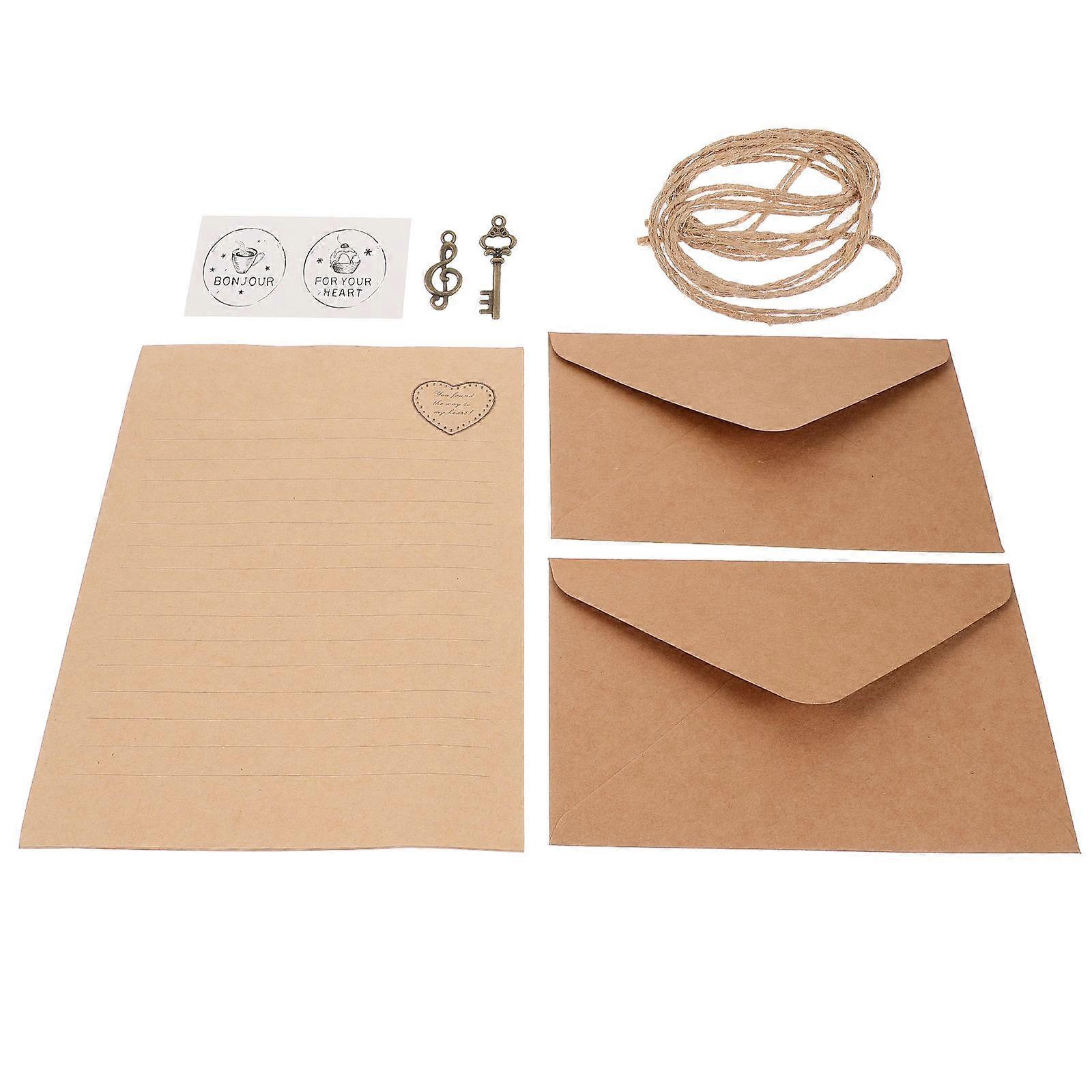 Letter Writing Paper Set Pen for Writing 2Sets Envelope and Paper Kit