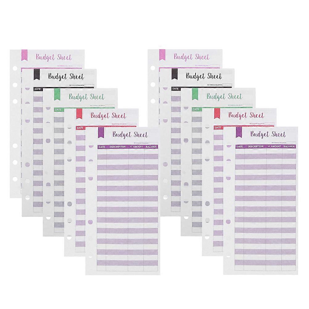 A6 Budget Binder Portable Budget Sheets for Daily Expense Tracking 180 Sheets