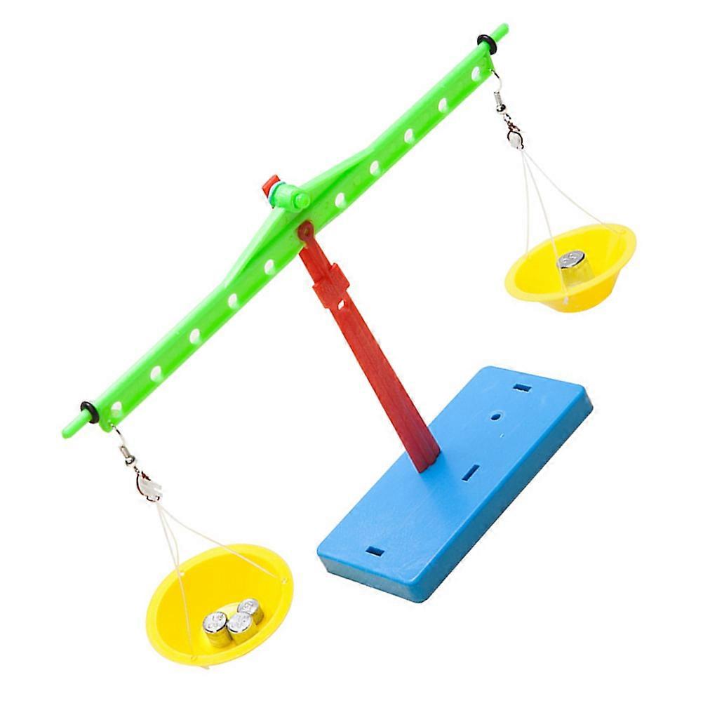 Stem Science Learning Kit Children Balance Scale Model DIY Assemble Toy 1Set