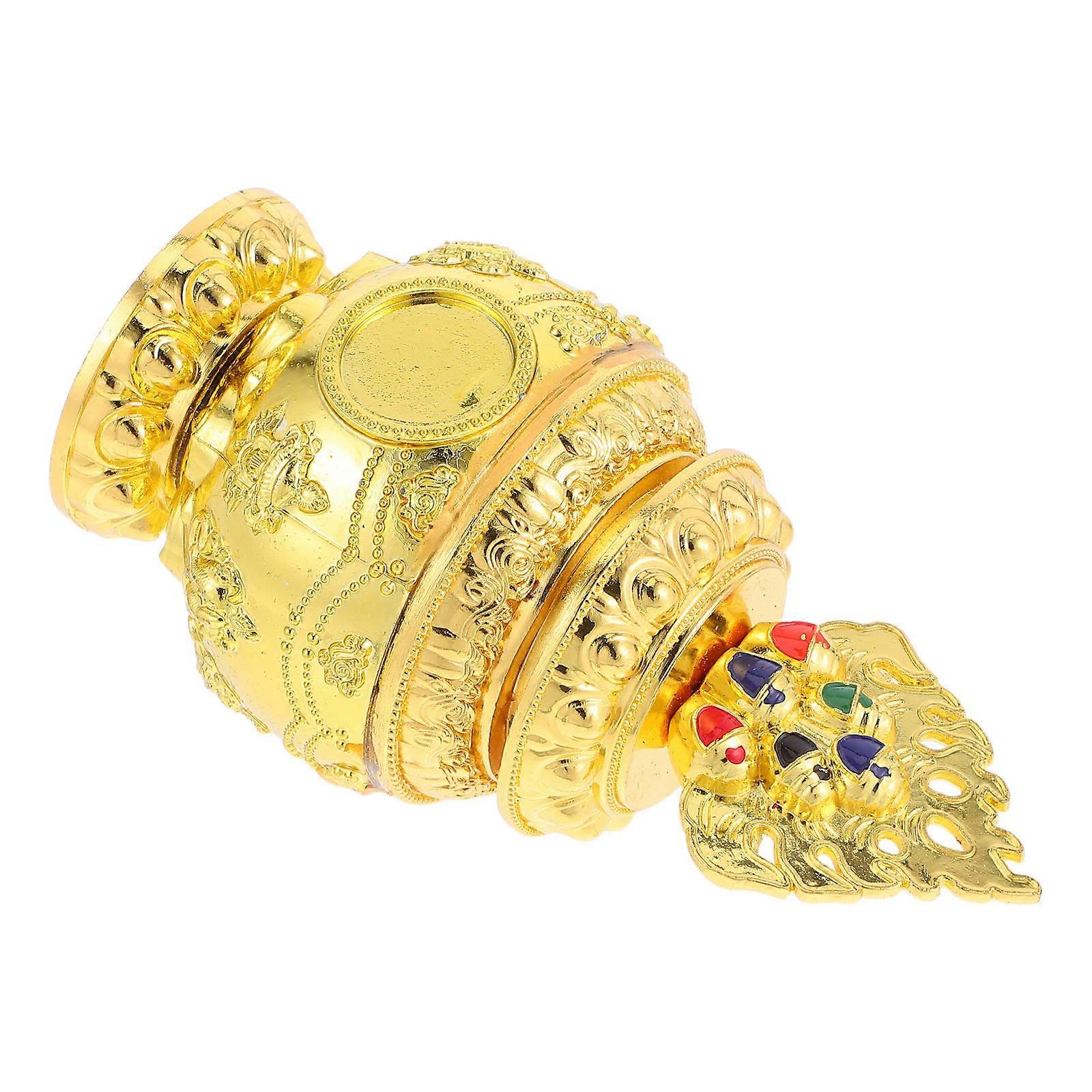 Offering Bottle Decor Alloy Buddhism Bottle for Daily Use