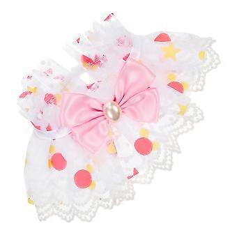 Rosa dekoratives Kätzchenhalsband Welpenhalsband mit Schleifendesign 5er-Pack