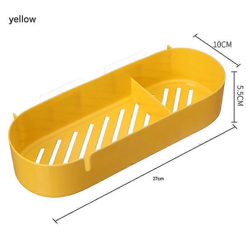 Bathroom Oval Wall Mount Shelf, No Drill For Bathroom