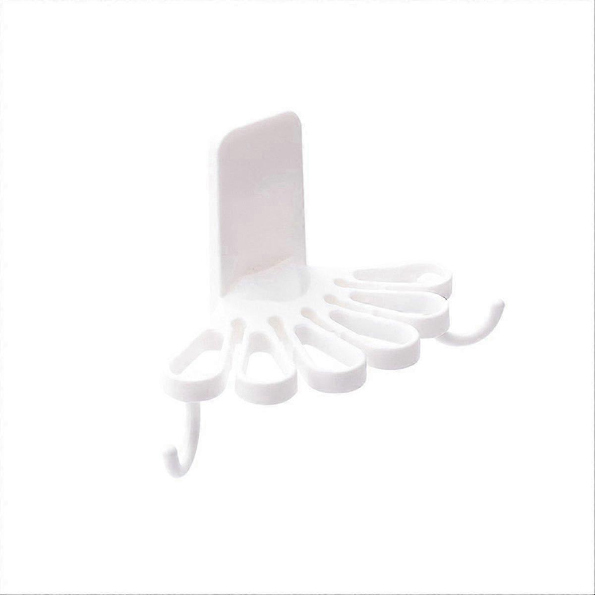 Kitchen Flower-Shaped Rag Rack with Hook Storage Organizer A