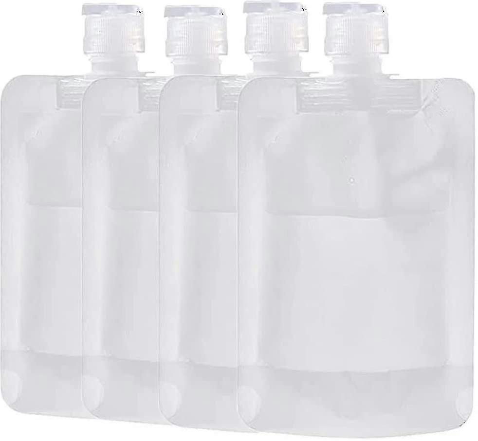 Travel Clamshell Refillable Empty Squeeze Pouches,4 Pack