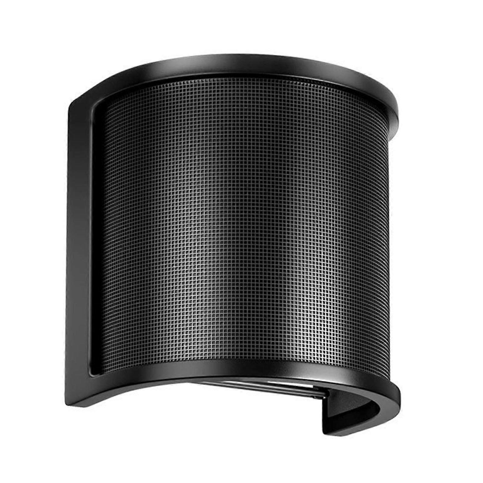 Mic Pop Filter 3 Layer Compact U Shape Microphone Pop Shield Windscreen Compatible With Recording Speaking Singing