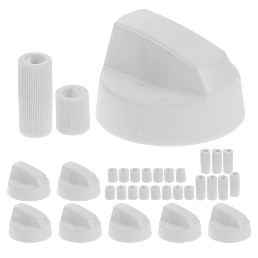 1 Set Universal Control Knobs With Adapters Compatible With Oven Stove Range Replacement For Precise Temperature Adjustment