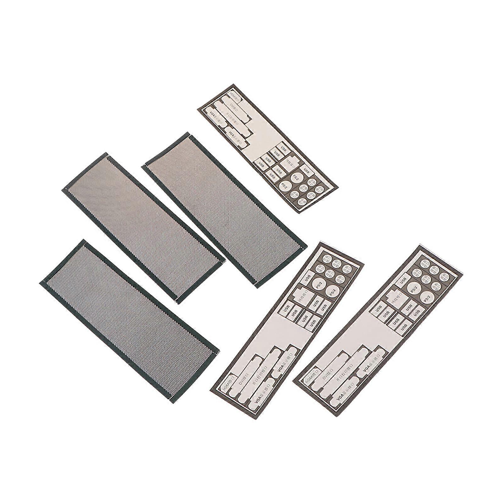 PVC Computer Case Rear Panel Shield Dust Filter Shield Back Plate Host Baffle Case Baffle For Computer Chassis Multicolor