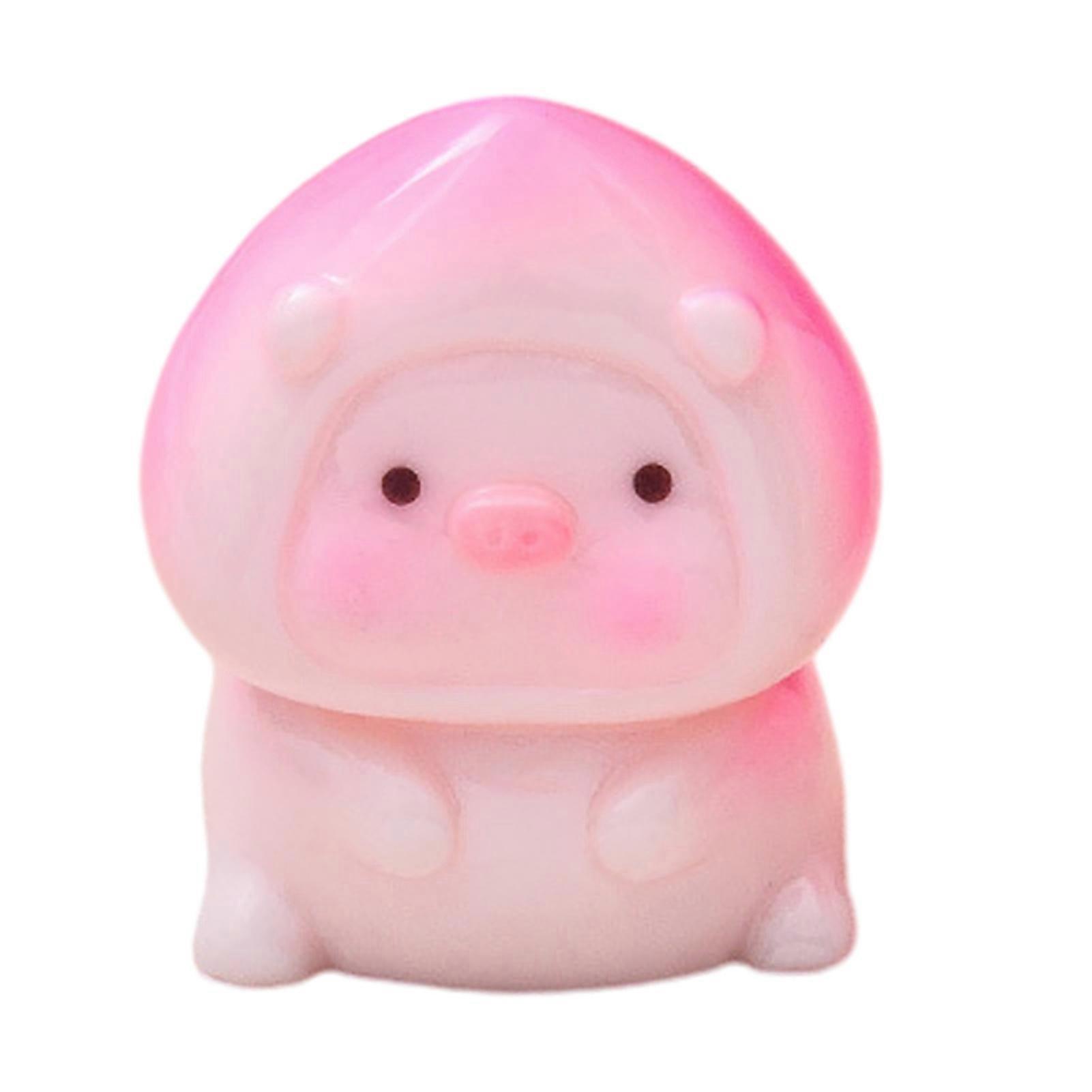 Tiny Pig Statue for Terrarium and Dollhouse Accessory