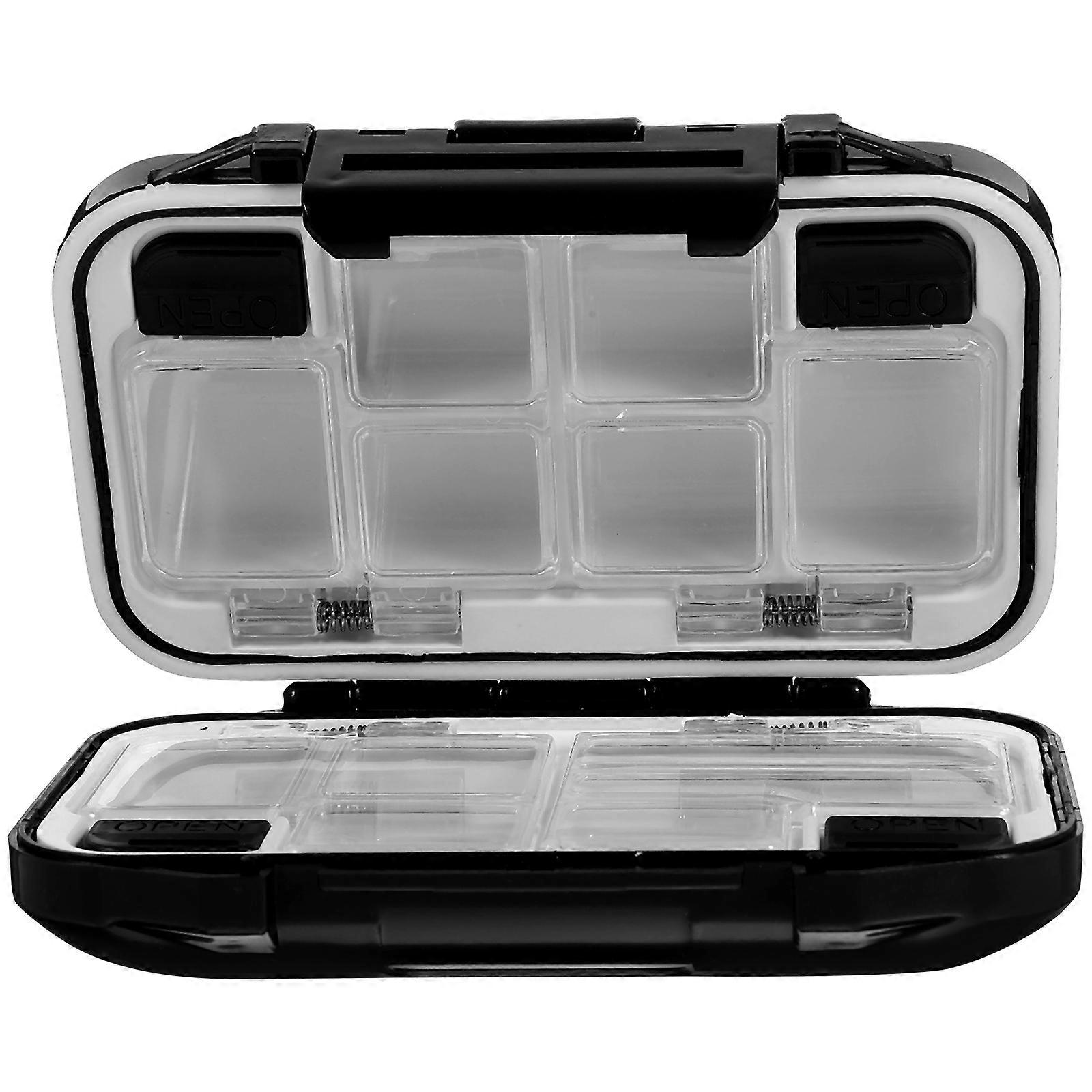 Fishing Hook Box Accessories for Compression Resistant 3Pcs Storage Case Black
