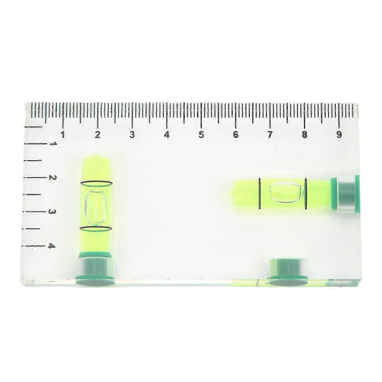 Two Dimensional Horizontal Bubble Level Portable Two Way Integrated Level compatible with Picture Frame
