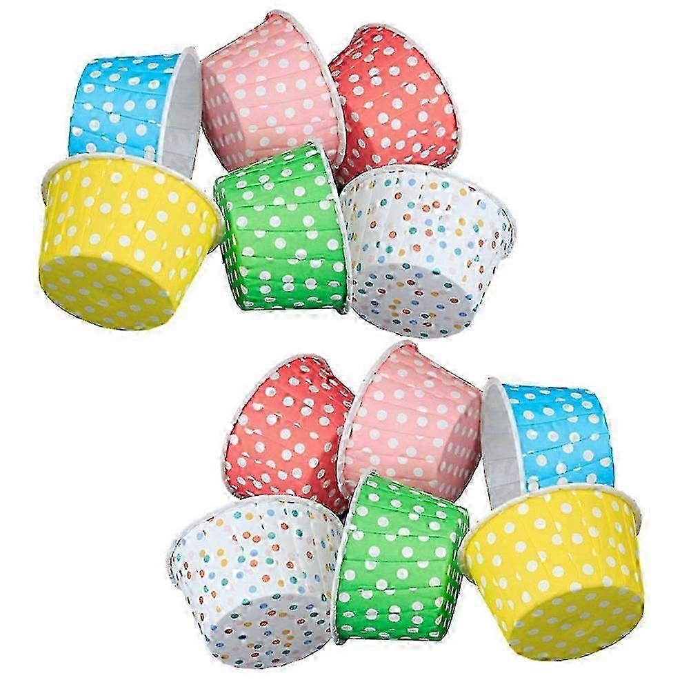 Mini Cake Cups | Biodegradable Paper Baking Utensils For Parties | 50Pack