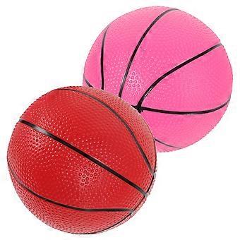 Mini-Spielzeugbasketball, 2 Stück, verschiedene Farben, aus Kunststoff