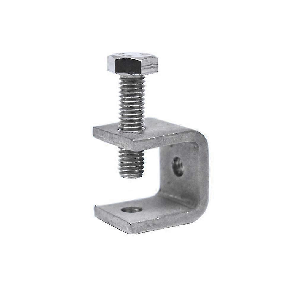 4Pcs C-Clamp Steel Pipe Square Clamp Pull Ring Adjustable Fixed Holder Clip Multi-Function Hardware