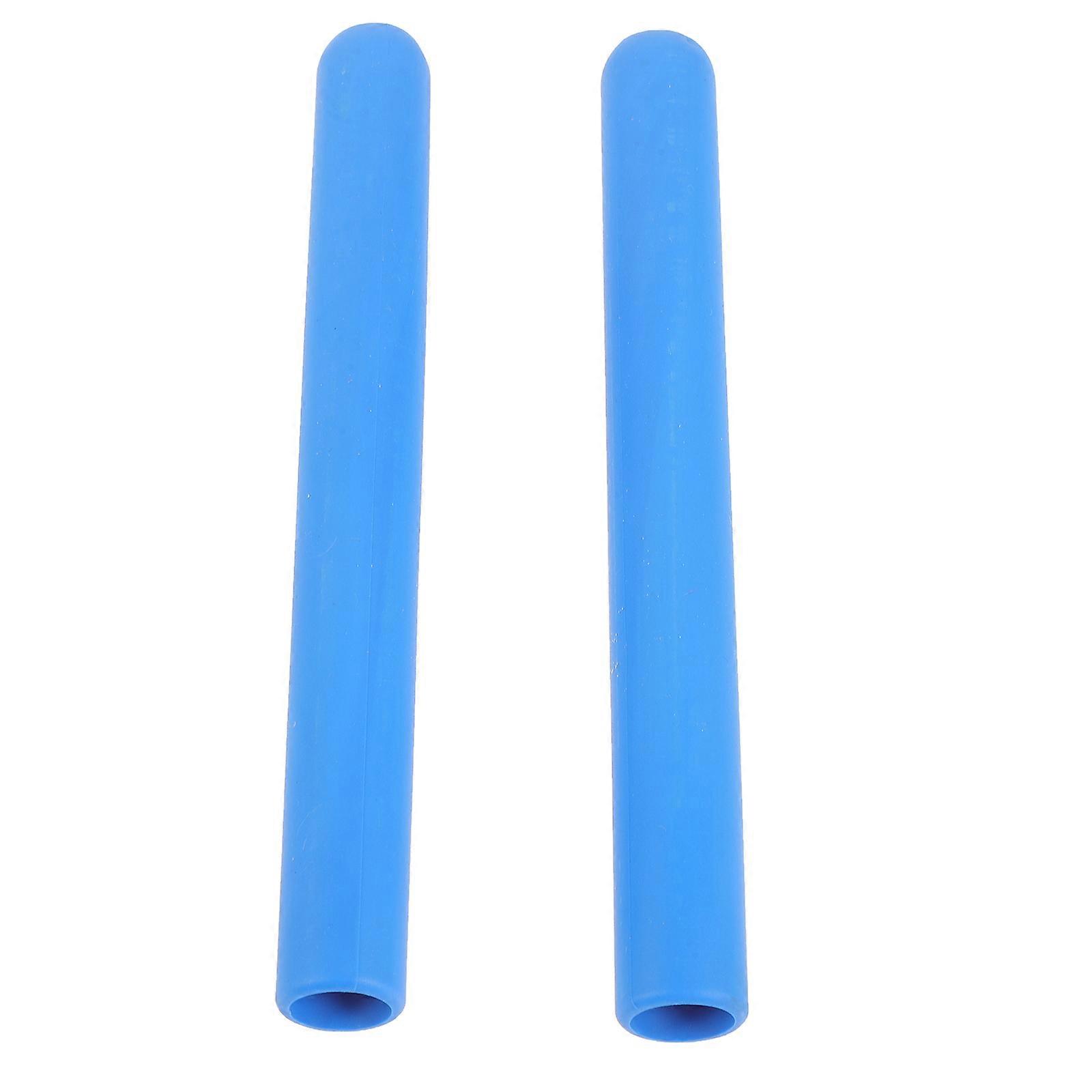 2pcs Silicone Drumstick Head Covers Drumstick Practice Tips Drum Stick Protectors