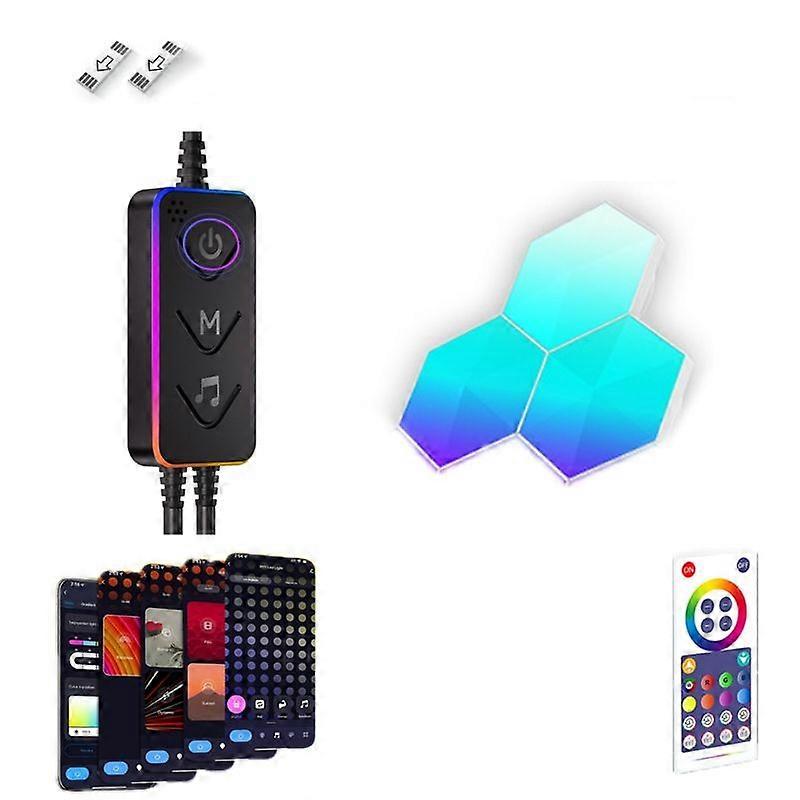 Gaming Ambient Light Backdrop Wall Light, Versions: 3pcs WIFI