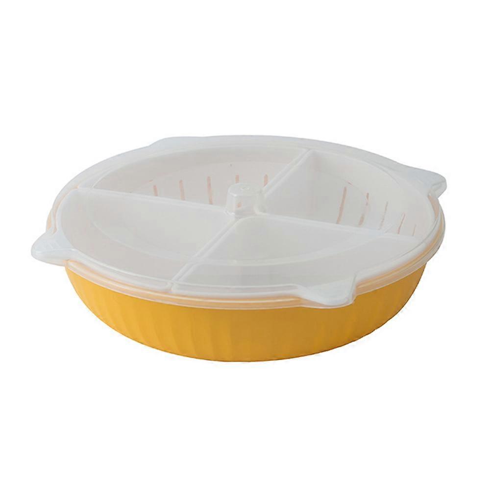 Plastic Vegetable Berry Colander for Storage Use with Dual-Layer Design