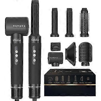 Air Styler 7-in-1 Hair Dryer Warm Air Brush Set with 7 Attachments, Drying, Straightening, Curling, Volumizing, Massaging the Scalp, Ion Care, 110,000