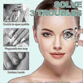 Contact Lens Insertion and Removal Tool Set, Portable Eyelid Stretcher with Tweezers, Case, and Suction Cup for Beginners and Experienced Users
