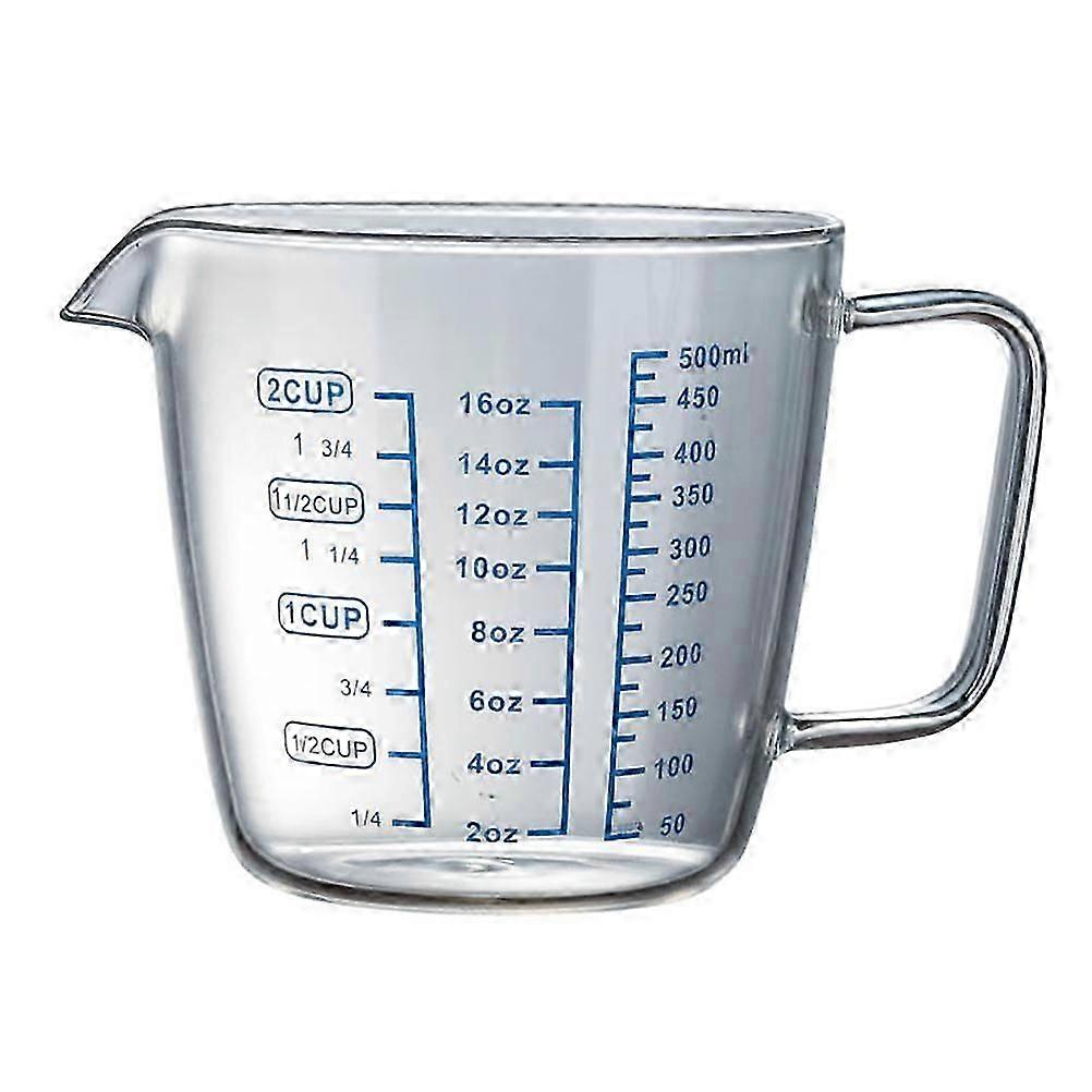 Transparent Scale Cup, Unique Shape for Convenient Reading and Measuring